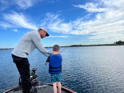 Lone angler fishing in Florida