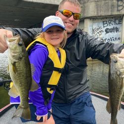 Two largemouth bass caught in Winter Garden, FL