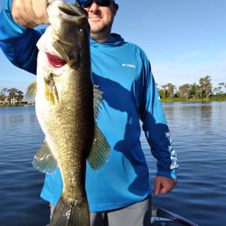 A person fishing with a rod in Florida