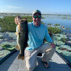 Largemouth bass caught while fishing in FL