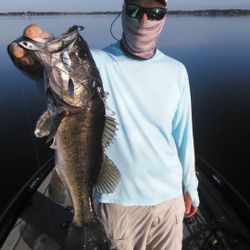 Largemouth bass caught in Winter Garden, Florida