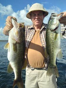 Two big fish caught during fishing trip in Winter Garden, Florida