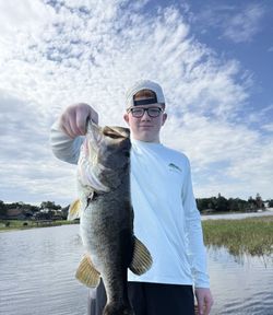 Large bass caught while fishing in Winter Garden Florida