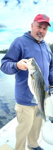 Striped bass fishing success! 🎣