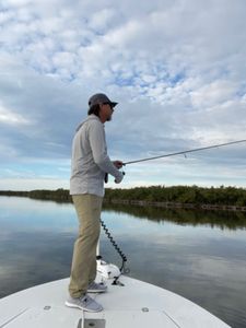 Fisherman enjoying fishing in Florida