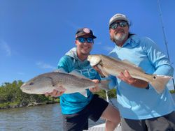 Two redfish caught while fishing in FL