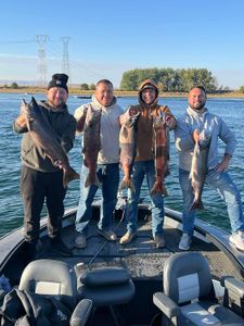 Proud crew, solid Chinook—what a rewarding morning