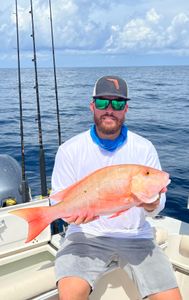 Mutton Snapper, a 22-inch fish, caught while fishing in FL