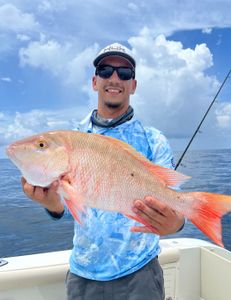 One mutton snapper fish caught while fishing in FL