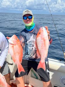 Two big fish caught while fishing in FL