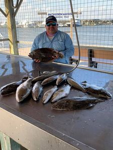 4 great barracuda fish caught in Matagorda, Texas
