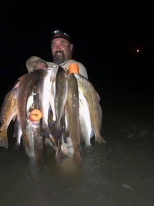 Successful angler with a fish in TX