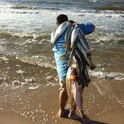 Two anglers fishing in TX