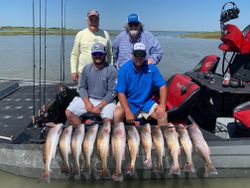 12 redfish caught during fishing trip in TX
