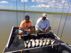 Two people fishing in Rockport