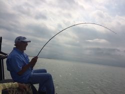 Lone angler fishing in Texas