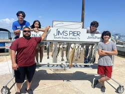 8 people enjoying fishing cruises, tours, and fishing on South Padre Island