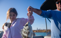 Sheepshead fish caught during a cruise, fishing, and tour outing in TX