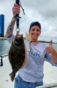 Angler fishing in NJ waters