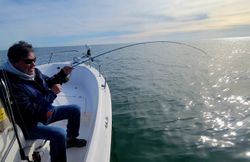 Person fishing in New Jersey