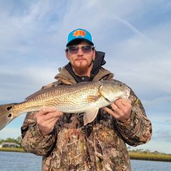 Cold-morning redfish with solid color!