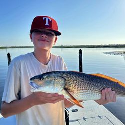 Angler catches a redfish in Florida