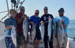 Fishing trip at Wilson with 6 colorful salmon