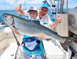 Chinook salmon caught fishing in NY