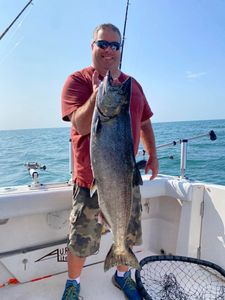 Chinook salmon caught while fishing in Wilson