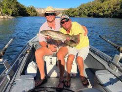 Two people fishing in Gassville