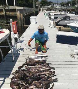 Angler fishing at Carolina Beach