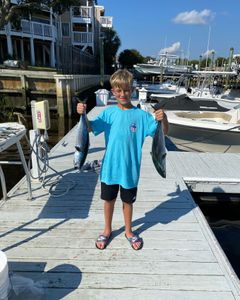 Two 15-inch fish caught while fishing in NC