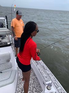Two people fishing in Georgia