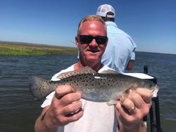 Spotted weakfish caught while fishing at Midway