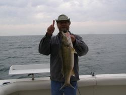 Angler with a 23-inch catch in Conneaut