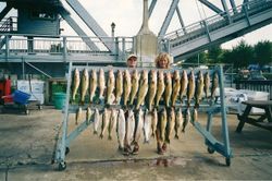 Two people fishing in OH