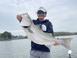 Striped bass caught in Oakwood
