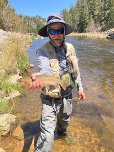 Rainbow trout caught fishing in Colorado