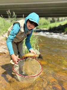 A person fishing in Colorado