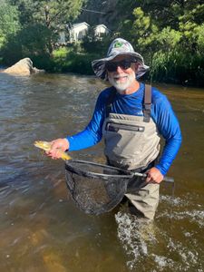 Lone angler fishing in Colorado