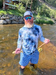 A person fishing in Longmont