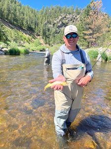 A person fishing in Longmont