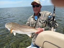 One person fishing in Crystal River