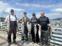 7 Coho Salmon caught on fishing tours in OR
