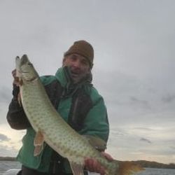 A person fishing in Minneapolis