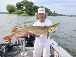 Muskellunge caught while fishing in Minnesota