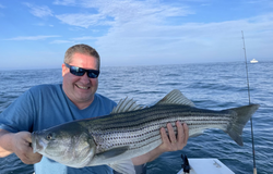 Striped bass fishing in RI