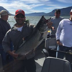 Three people fishing in Oregon