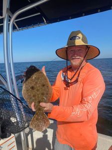 Steinhatchee, Fl Hooked a Nice Flounder