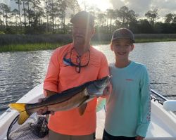 Angler with a big fish in Steinhatchee